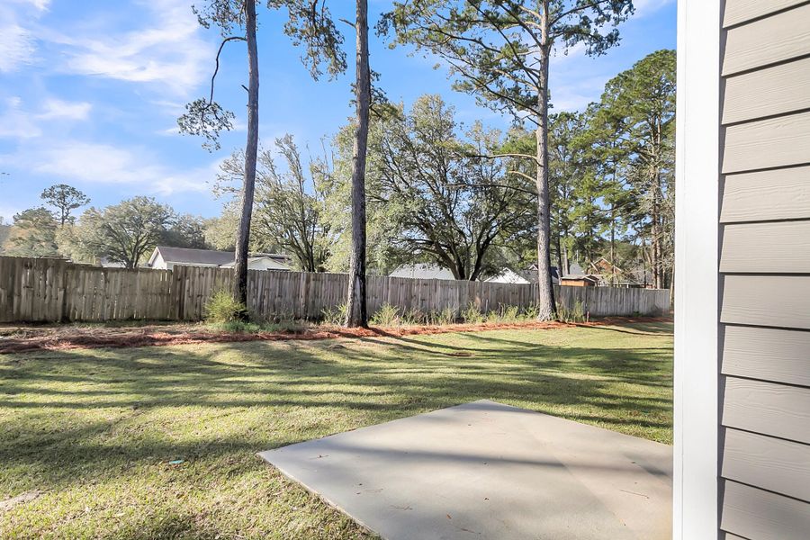 Exterior details and patio area of a home in Central Creek, Goose Creek (Image 2). Exterior details and patio area of a home in Central Creek, Goose Creek (Image 2).