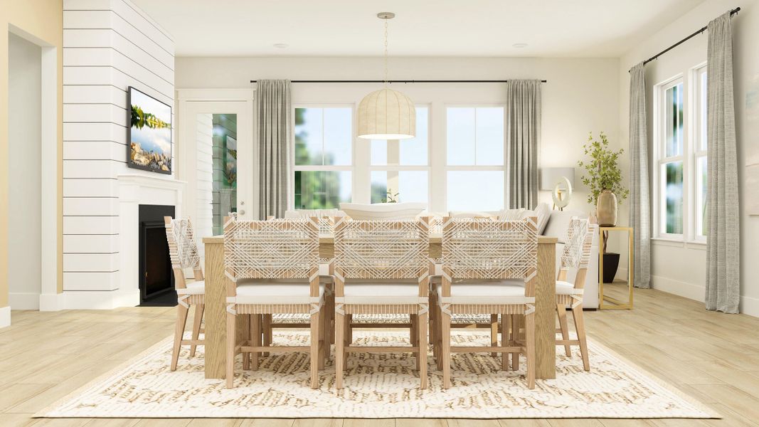 Furnished interior view inside a new home in Carnes Crossroads: Coastal Collection, Summerville (Image 3).