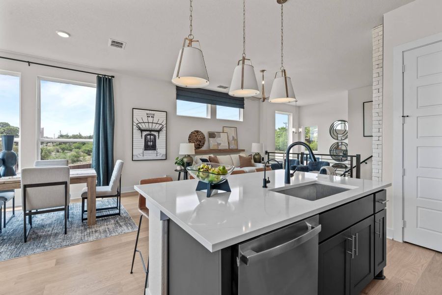 Furnished interior view inside a new home in Santa Rita Ranch, Liberty Hill (Image 43).
