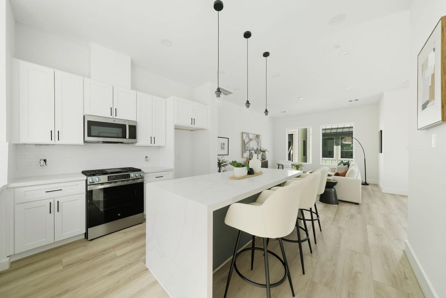 Furnished interior view inside a new home in , Houston (Image 14).