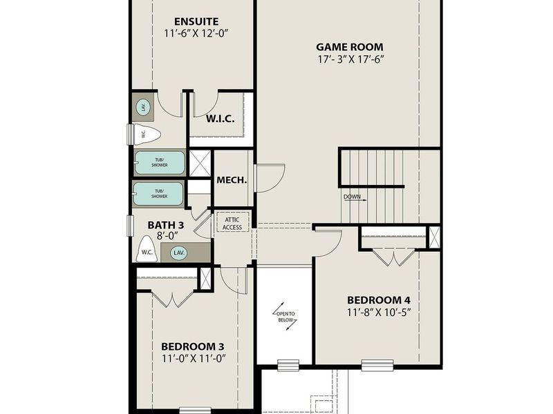 2D floor plan layout of this home in Sierra Vista, Rosharon, TX (Image 3). 2D floor plan layout of this home in Sierra Vista, Rosharon, TX (Image 3).