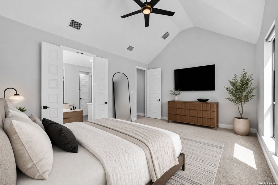 Furnished interior view inside a new home in Kallison Ranch, San Antonio (Image 10).