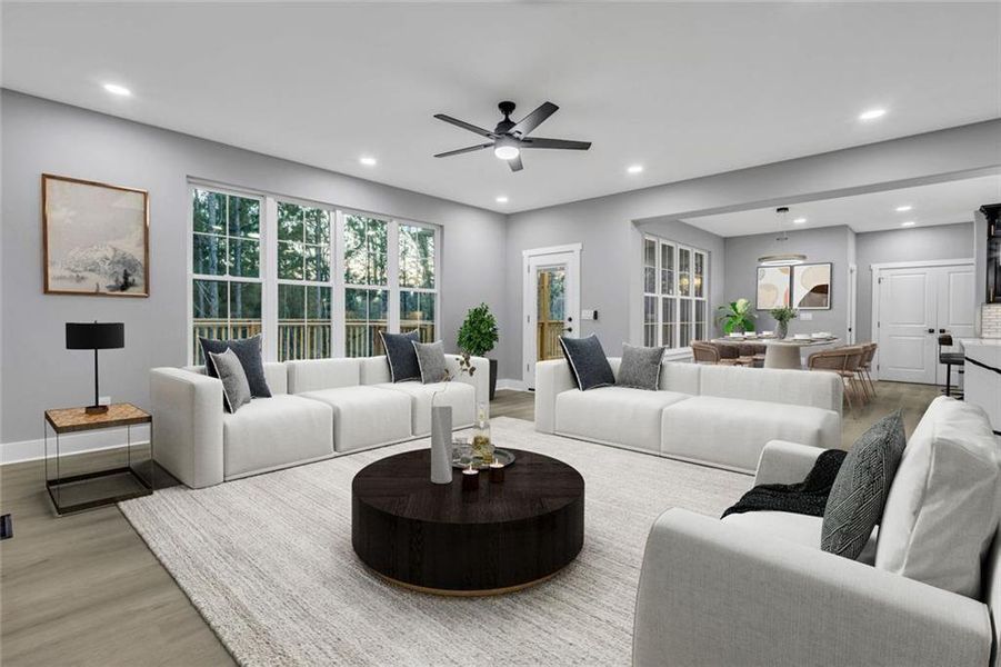 Furnished interior view inside a new home in , Fairburn (Image 16).