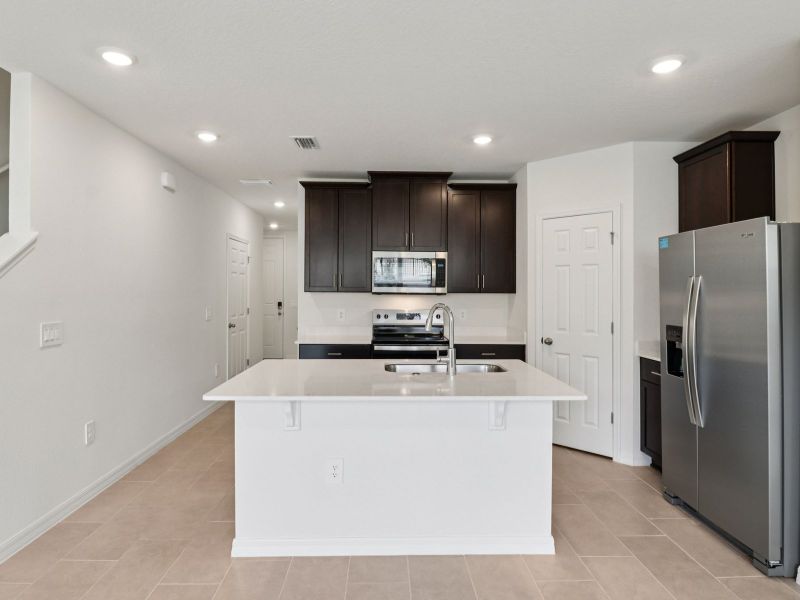 Furnished interior view inside a new home in Cagan Crossings West, Clermont (Image 3).