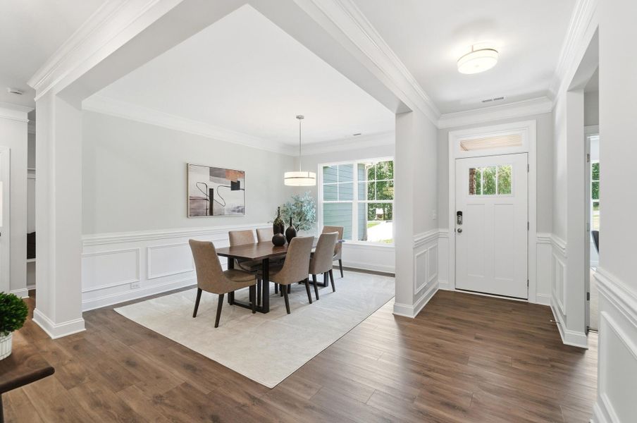 Furnished interior view inside a new home in Chasewood, Mint Hill (Image 8).