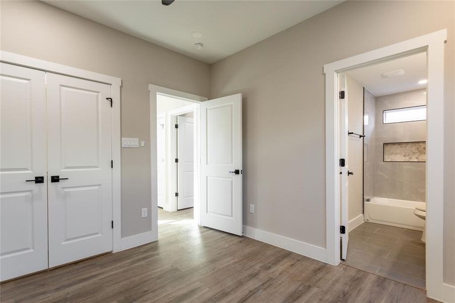 First bedroom with on suite bathroom