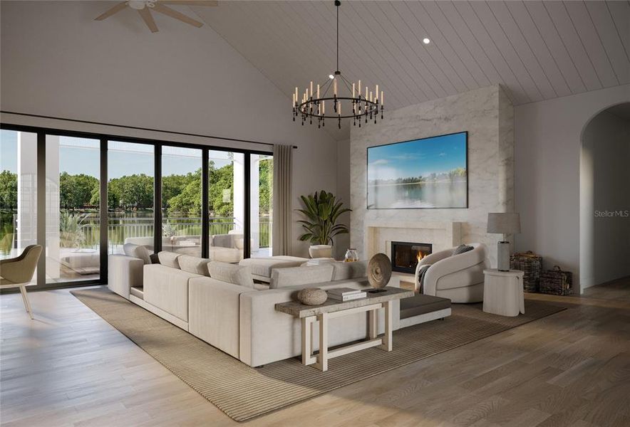 Furnished interior view inside a new home in , Sarasota (Image 5).