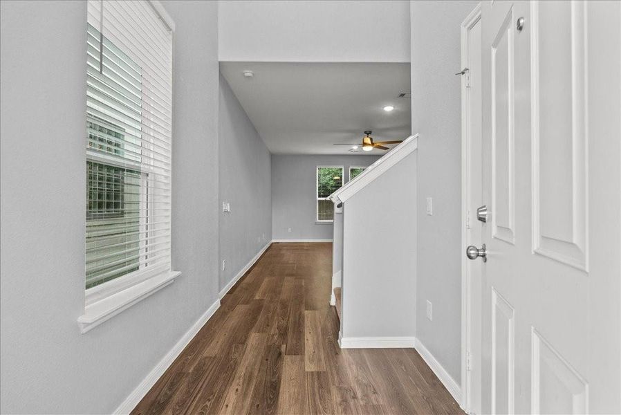 This entry way welcomes you inside your new home.