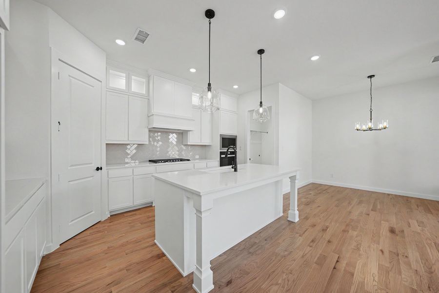 Furnished interior view inside a new home in Light Farms Brenham - 40' Lots, Celina (Image 7).