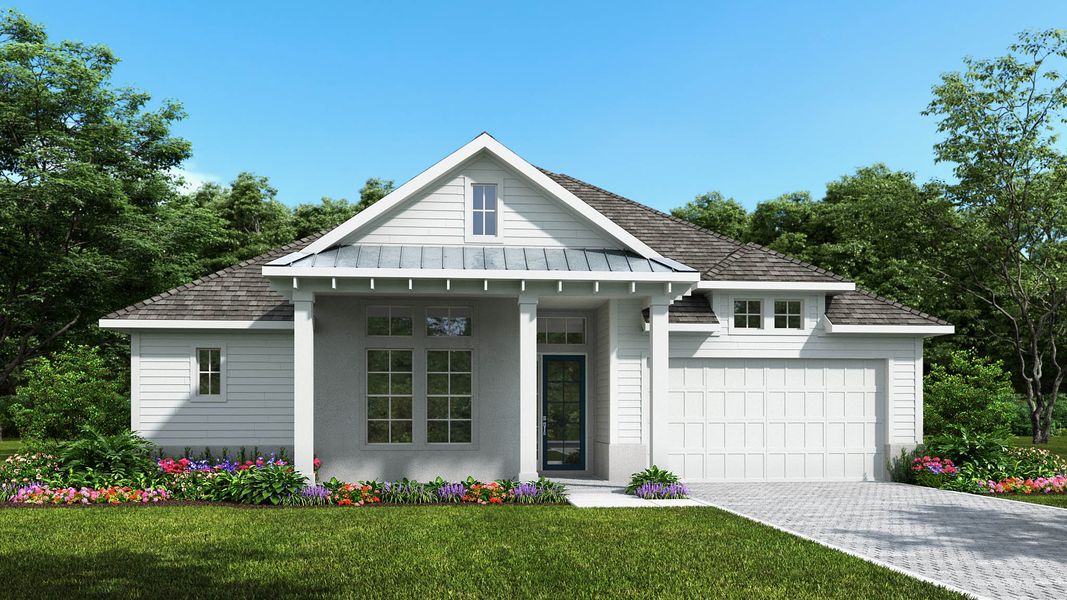 Representative exterior photo of a completed home built from the 2968F by Perry Homes in Turnleaf 60', Punta Gorda, FL (Image 4).