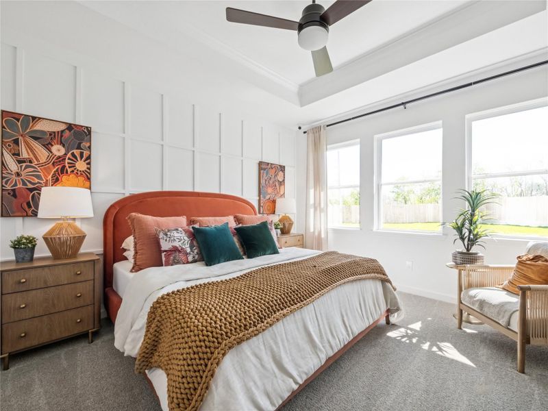 Spacious primary suite (*Photo not of actual home and used for illustration purposes only.) Spacious primary suite (*Photo not of actual home and used for illustration purposes only.)
