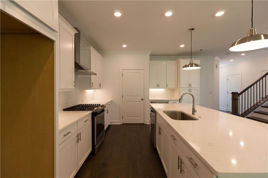 Furnished interior view inside a new home in Millcroft Townhomes, Buford (Image 5).