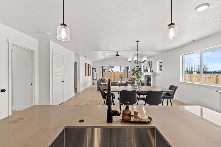 Representative furnished interior of a home built from the Charity - IronHorse by MonteVista Homes in IronHorse, Prineville (Image 5).