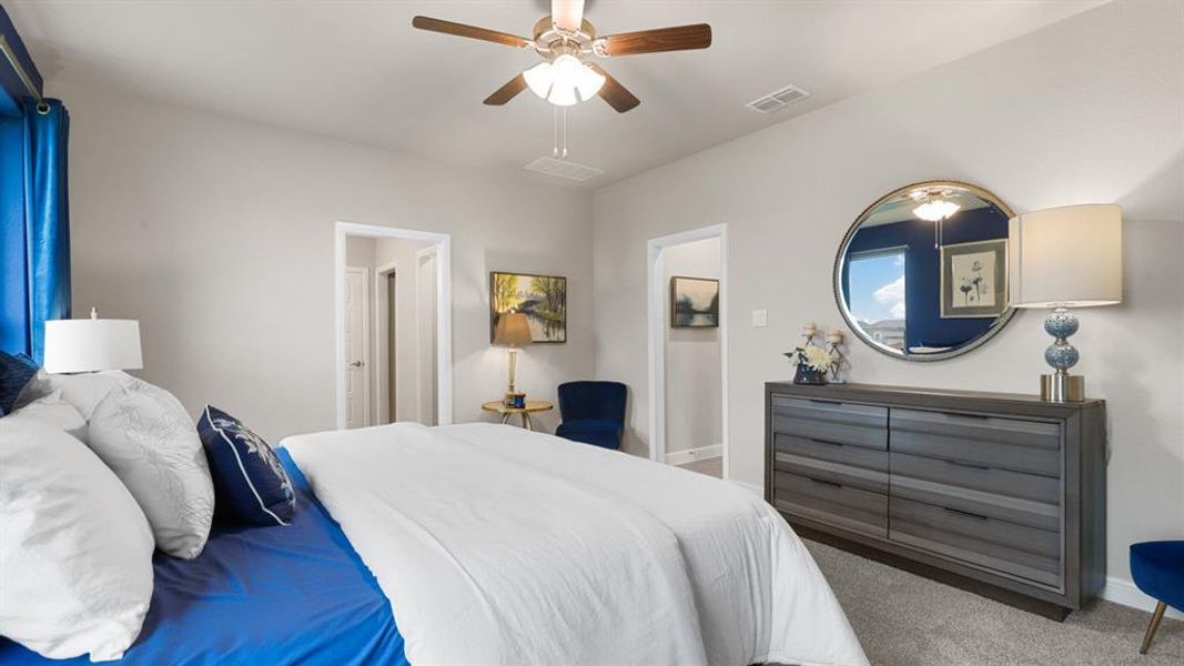 Furnished interior view inside a new home in Bluestem, Rhome (Image 28).