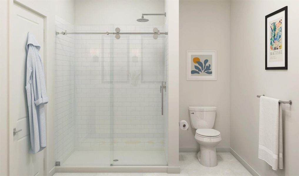 Serene primary bath (*Artist rendering used for illustration purposes only.) Serene primary bath (*Artist rendering used for illustration purposes only.)