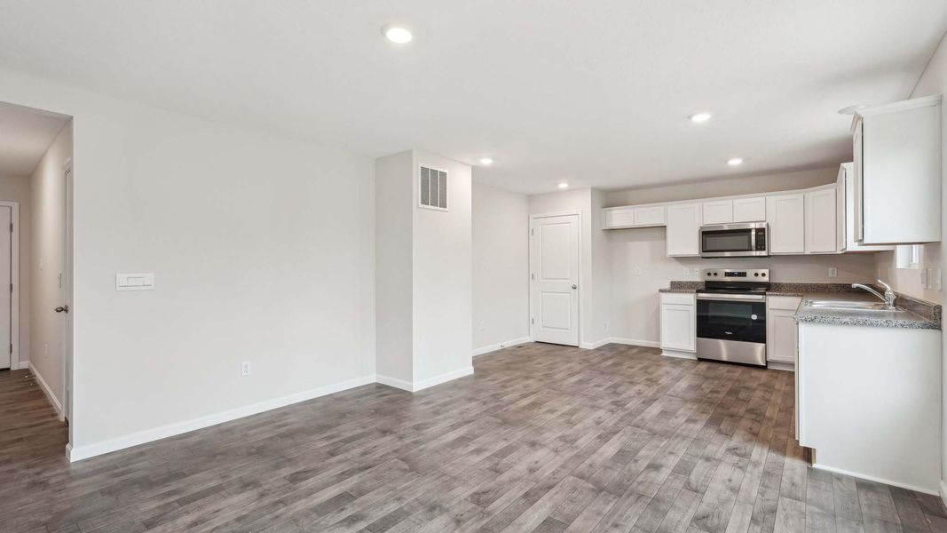 Spacious, unfurnished interior of a new home in The Pines at Blake Farm, Wilmington (Image 9). Spacious, unfurnished interior of a new home in The Pines at Blake Farm, Wilmington (Image 9).