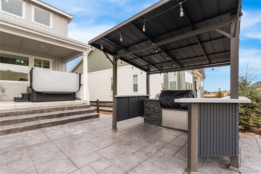 Exterior details and patio area of a home in Macanta Destination Collection, Castle Rock (Image 20). Exterior details and patio area of a home in Macanta Destination Collection, Castle Rock (Image 20).