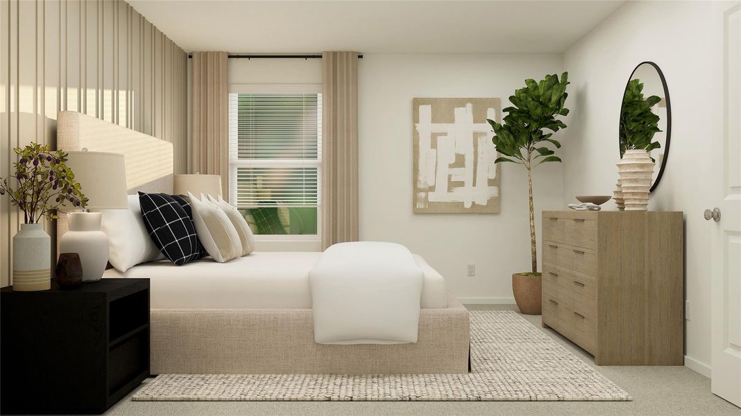 Furnished interior view inside a new home in Bertram Oaks: Majors Collection, Bertram (Image 13).