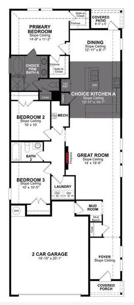 Beazer Homes Churchill Primrose Floorplan.