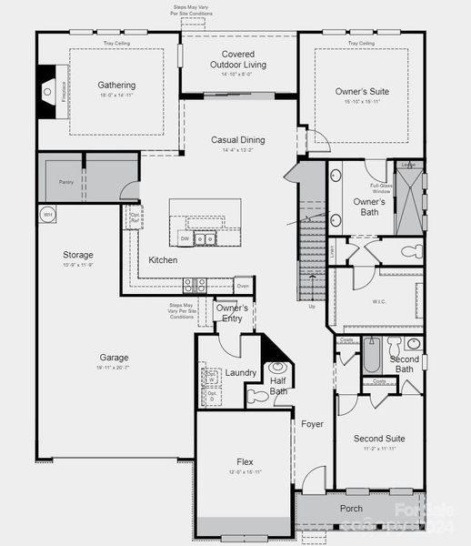 Structural options added: large walk in shower in owner's bath, large pantry, gameroom with bedroom and bath upstairs, sliding glass door to outdoor living.