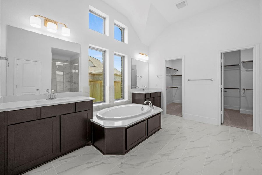 Furnished interior view inside a new home in Bridgeland, Cypress (Image 8).