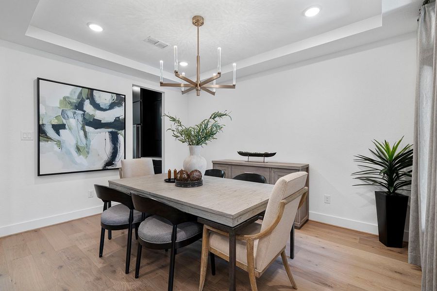 Furnished interior view inside a new home in The Highlands 50', Porter (Image 16).