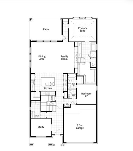 2D floor plan layout for the Layton by Highland Homes in Landmark, Denton, TX (Image 3). 2D floor plan layout for the Layton by Highland Homes in Landmark, Denton, TX (Image 3).