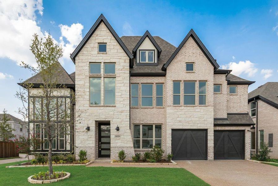 Front exterior of a new home in Lake Forest, McKinney, TX, highlighting curb appeal (Image 16).