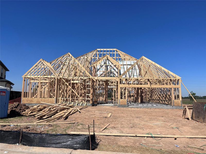 In-progress construction of a new home in Meridiana 70', Manvel, TX (Image 5). In-progress construction of a new home in Meridiana 70', Manvel, TX (Image 5).