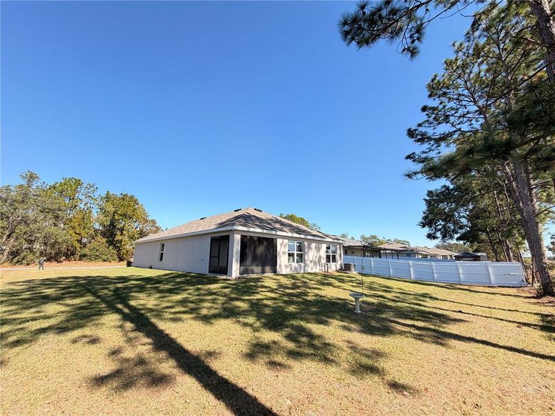 Exterior details and patio area of a home in Marion County Spot Lots, Ocala (Image 19).