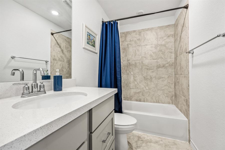 Furnished interior view inside a new home in Stonewall Ranch 50s, Liberty Hill (Image 24).