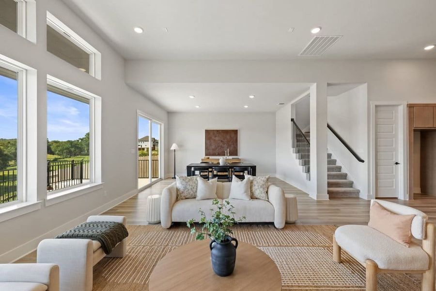 Furnished interior view inside a new home in Lariat, Liberty Hill (Image 16).