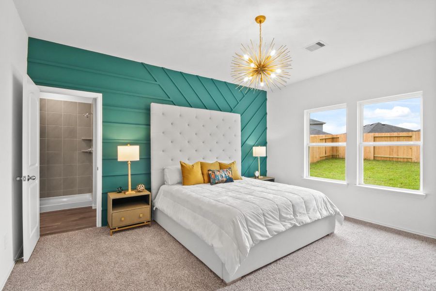 Furnished interior view inside a new home in The Canopies, Splendora (Image 16). Furnished interior view inside a new home in The Canopies, Splendora (Image 16).