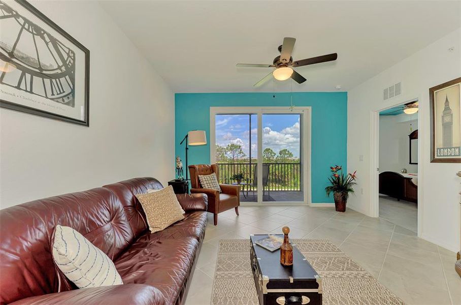 Furnished interior view inside a new home in Wellen Park Golf & Country Club, Venice (Image 10).