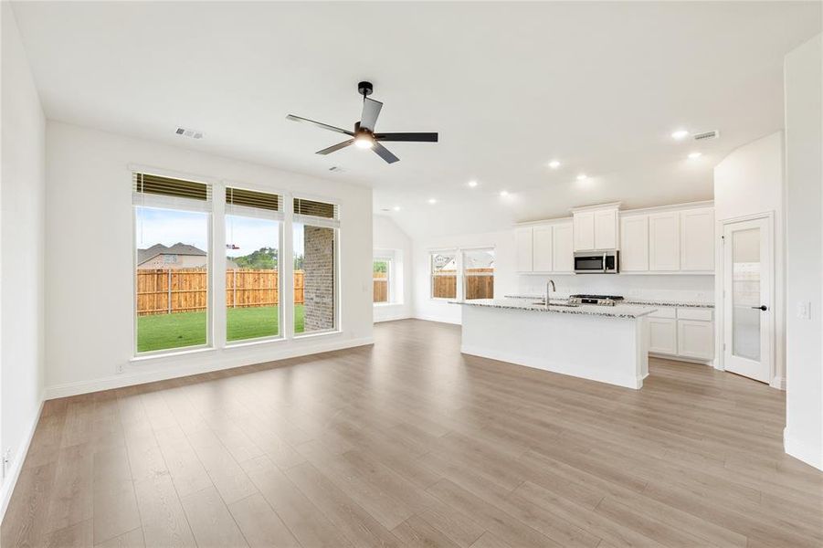 Furnished interior view inside a new home in East Oak Creek 50-55, Commerce (Image 6). Furnished interior view inside a new home in East Oak Creek 50-55, Commerce (Image 6).