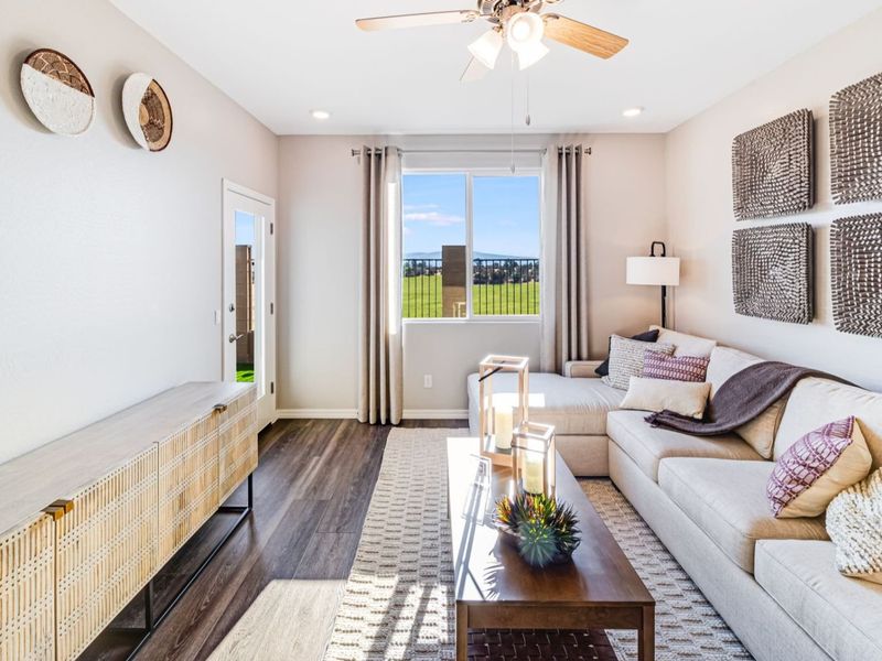 Representative furnished interior of a home built from the The Savannah A by Davidson Homes LLC in South Ranch Southern Collection, Prescott (Image 14). Representative furnished interior of a home built from the The Savannah A by Davidson Homes LLC in South Ranch Southern Collection, Prescott (Image 14).