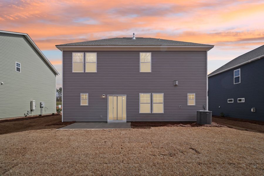 Representative exterior photo of a completed home built from the Porter II by Great Southern Homes in Cottages at Roofs Pond, West Columbia, SC (Image 32).