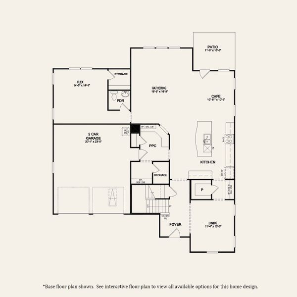 2D floor plan layout for the Waterstone by Pulte Homes in Waterside at Pine Island, Columbia, SC (Image 3). 2D floor plan layout for the Waterstone by Pulte Homes in Waterside at Pine Island, Columbia, SC (Image 3).