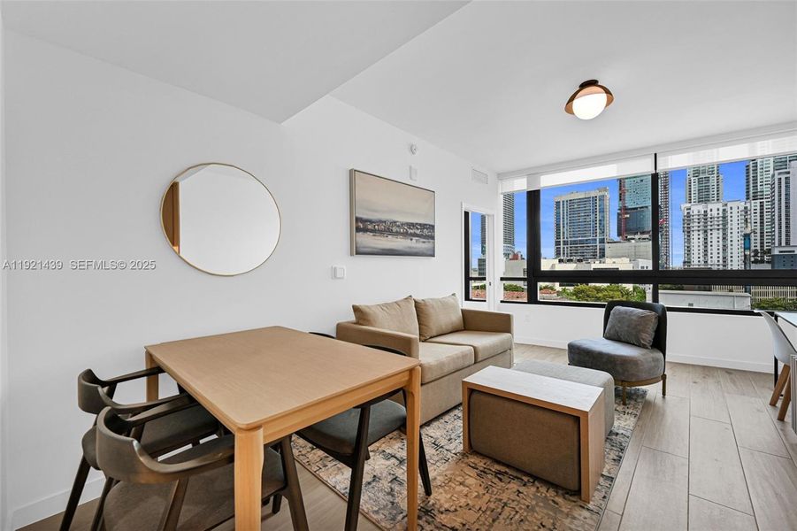 Furnished interior view inside a new home in , Miami (Image 10).