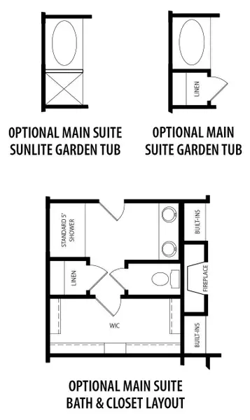 2D floor plan layout for the Nicklaus by RiverWILD Homes in Riverwood Ranch, Clayton, NC (Image 4).