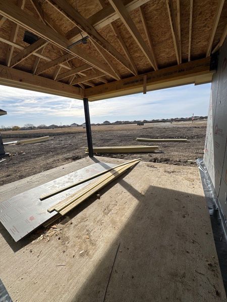 In-progress construction of a new home in Cedar Ridge Estates, Anna, TX (Image 7).
