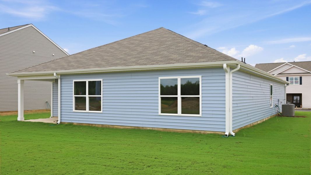 Exterior details and patio area of a home in Bynum Farms, Farmville (Image 28).