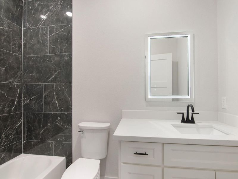 Furnished interior view inside a new home in , Cleveland (Image 18).