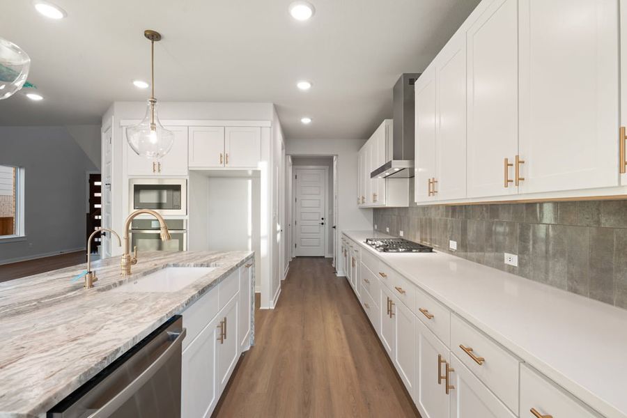 Furnished interior view inside a new home in Terrace Collection at Lariat, Liberty Hill (Image 8).