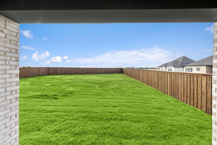 Exterior details and patio area of a home in Myrtle Creek, Waxahachie (Image 3).
