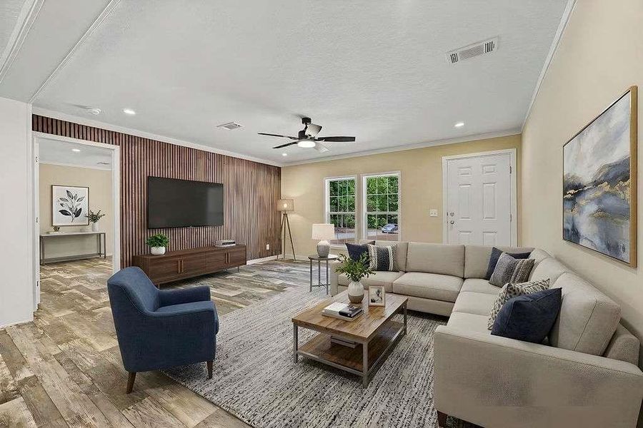 Furnished interior view inside a new home in , Eatonton (Image 5).