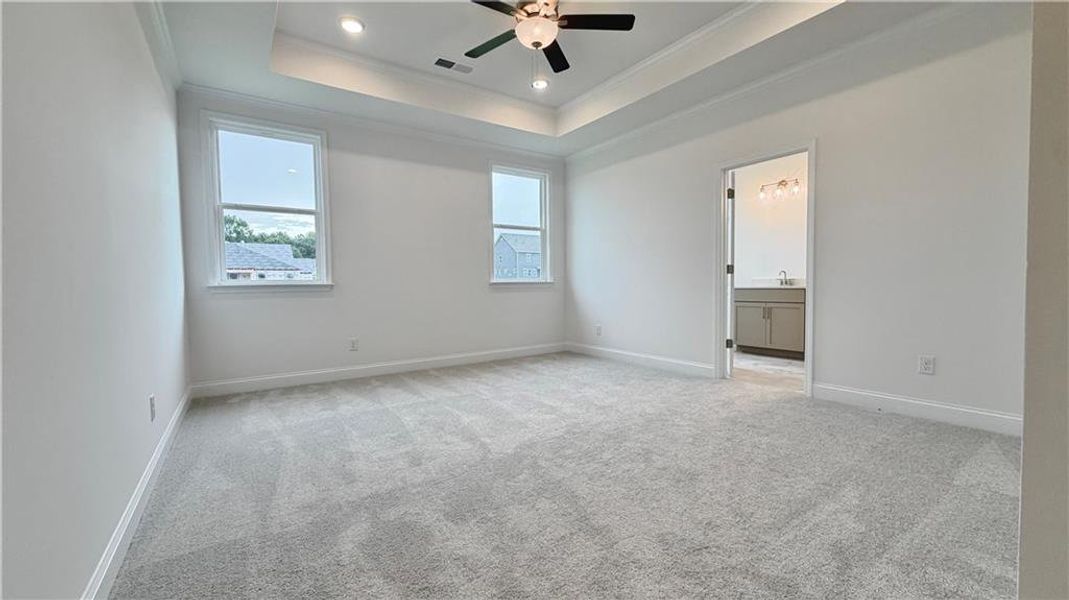Spacious, unfurnished interior of a new home in Wehunt Meadows, Hoschton (Image 18). Spacious, unfurnished interior of a new home in Wehunt Meadows, Hoschton (Image 18).