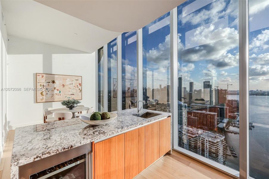 Furnished interior view inside a new home in , Miami (Image 37).
