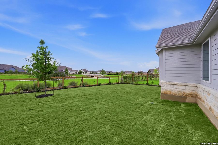 Exterior details and patio area of a home in The Crossvine, Schertz (Image 2). Exterior details and patio area of a home in The Crossvine, Schertz (Image 2).