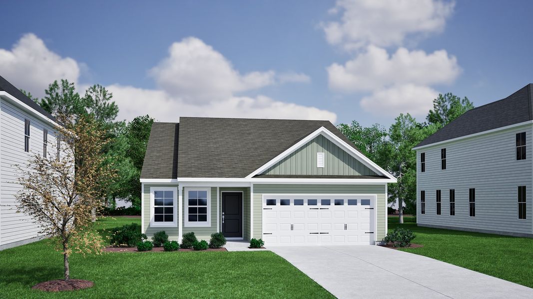 Representative exterior photo of a completed home built from the Howard - Genesis Value Collection by Mungo Homes in Laurelbrook, Sherrills Ford, NC (Image 20).